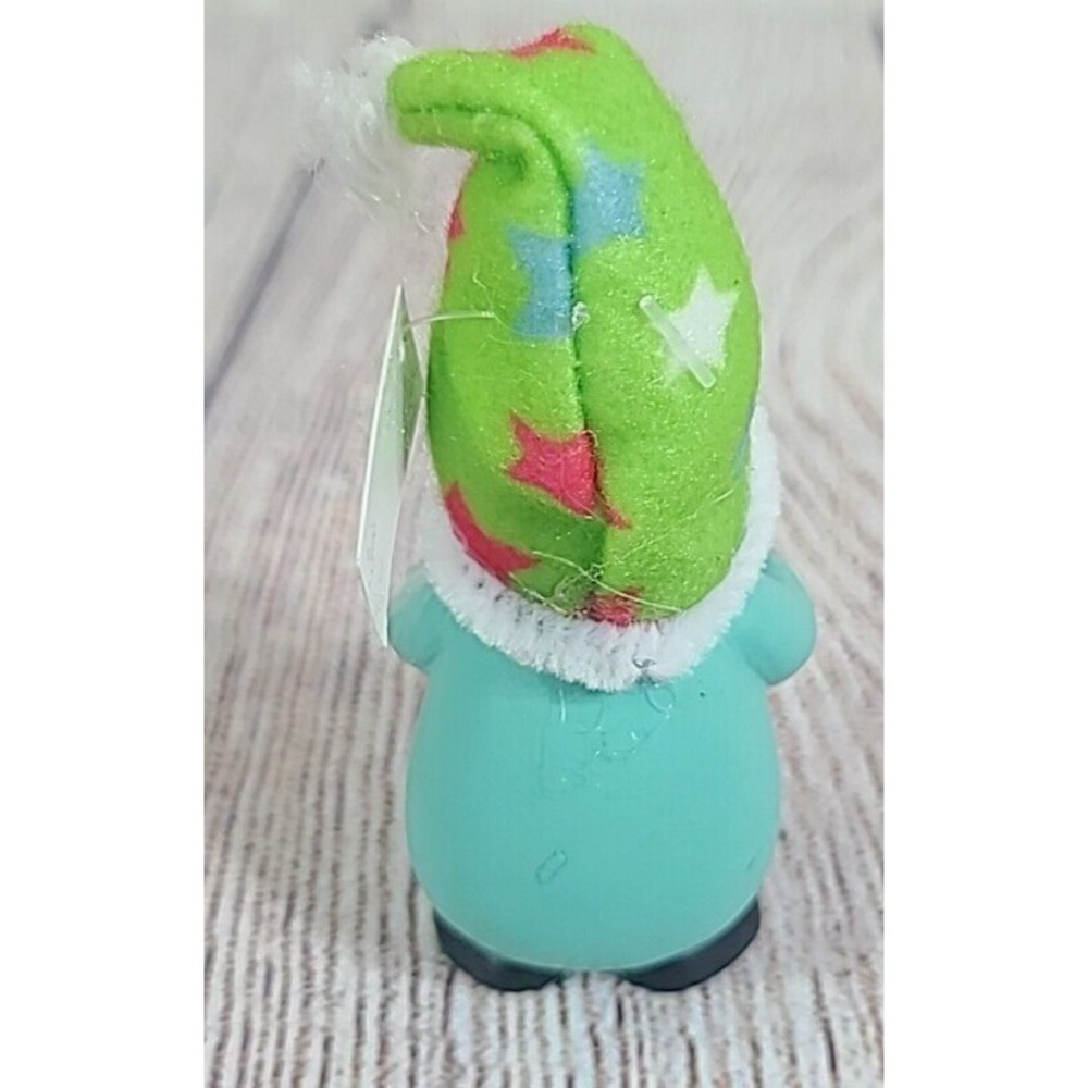 Ganz Happy Birthday Mini Gnome Figure Figurine Green Blue Teal Stars 3" - Picture 4 of 5